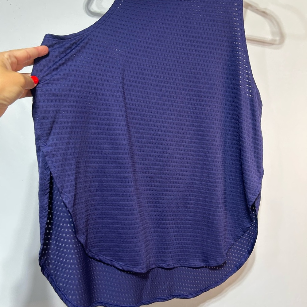 Apana Purple Textured Sleeveless Top